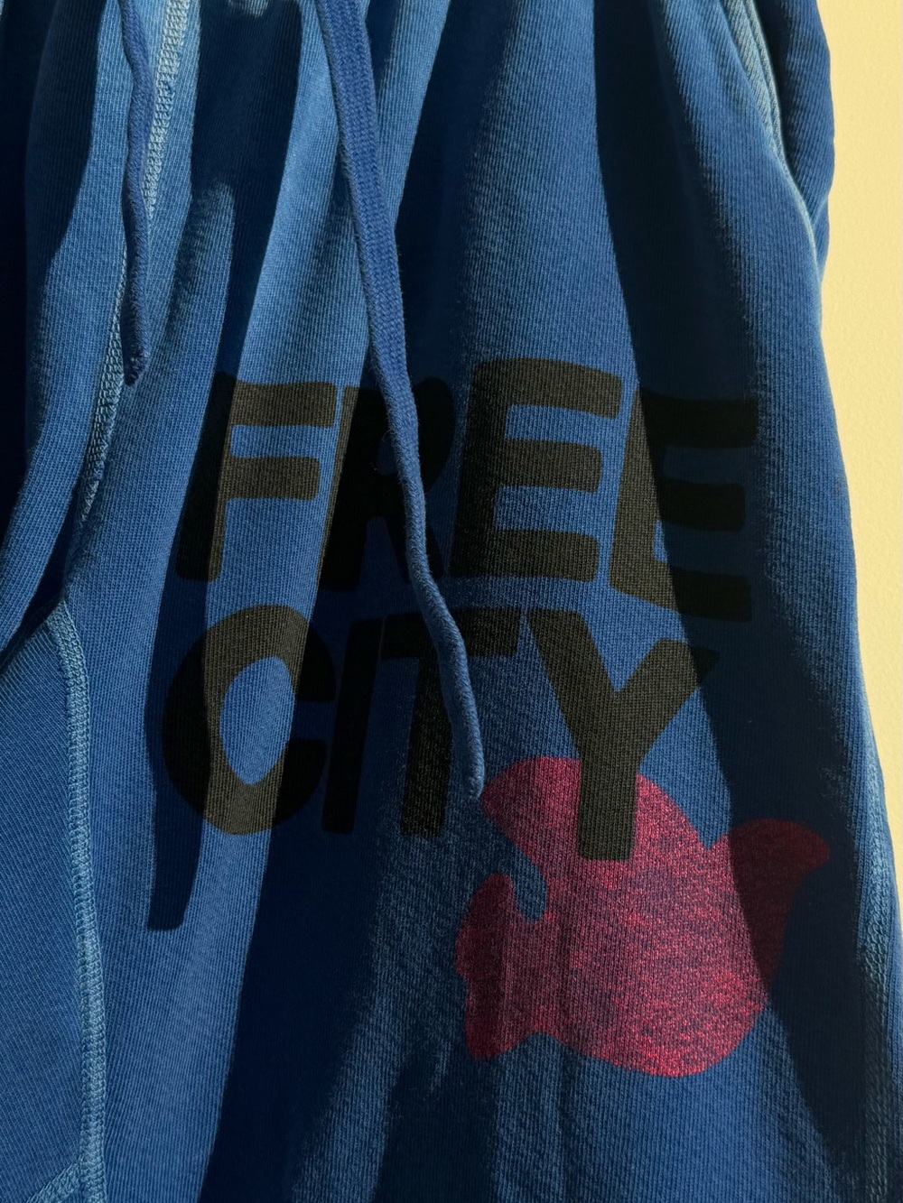 freecity Royal Blue Track Joggers with Pink Logo - Picture 11 of 15